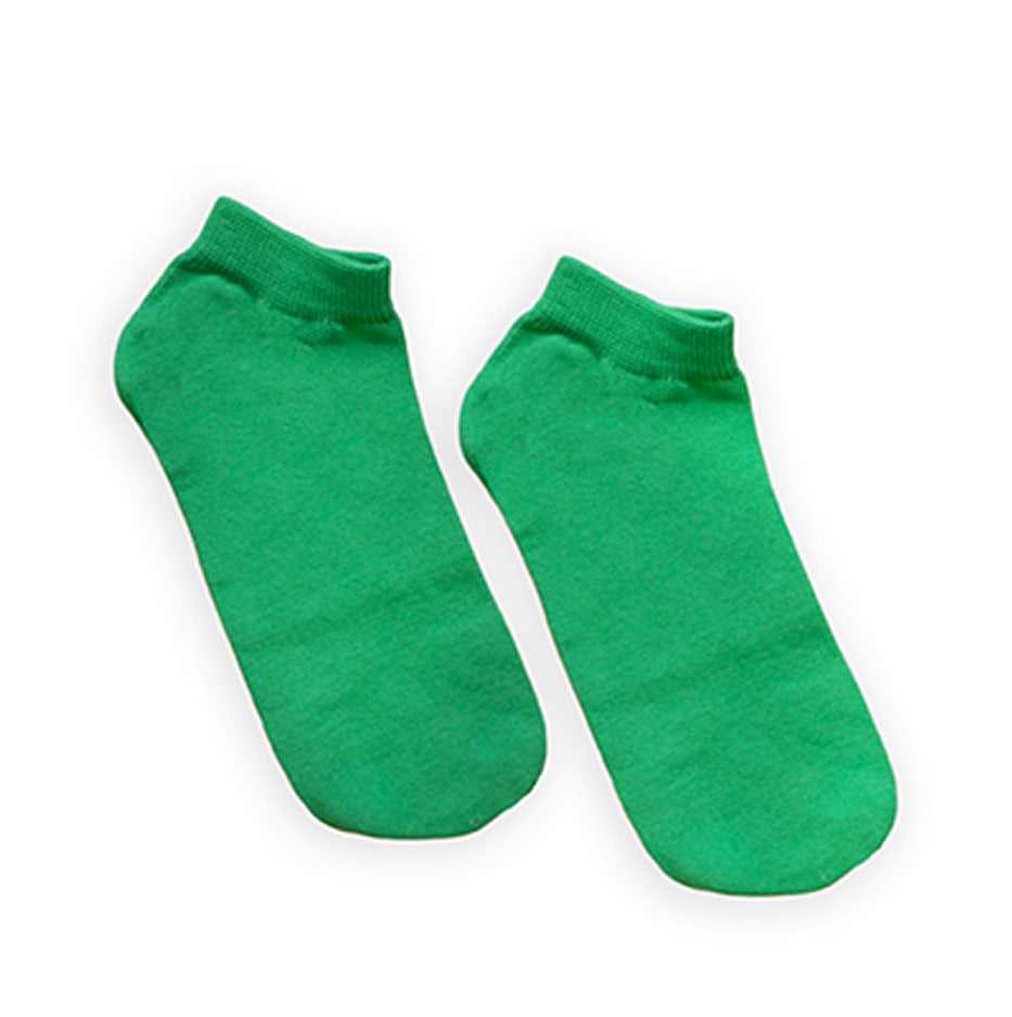 No Show In Green Socks