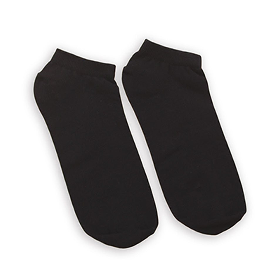 No Show In Black Socks