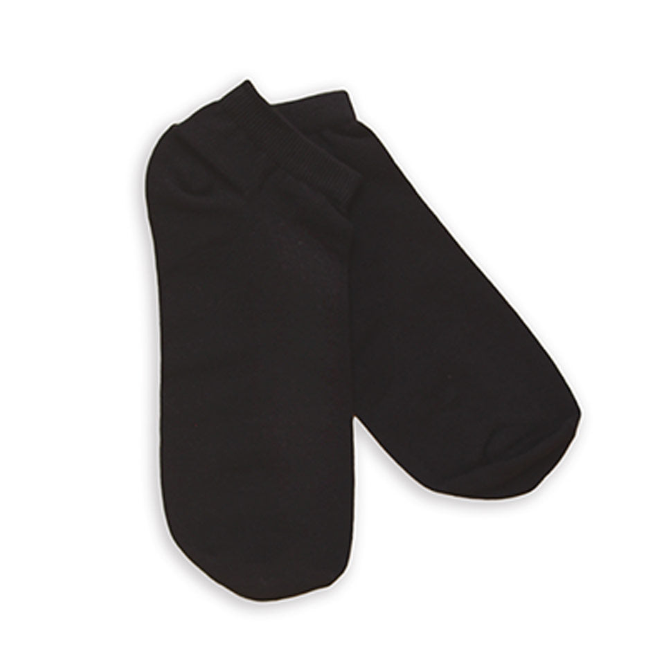 No Show In Black Socks