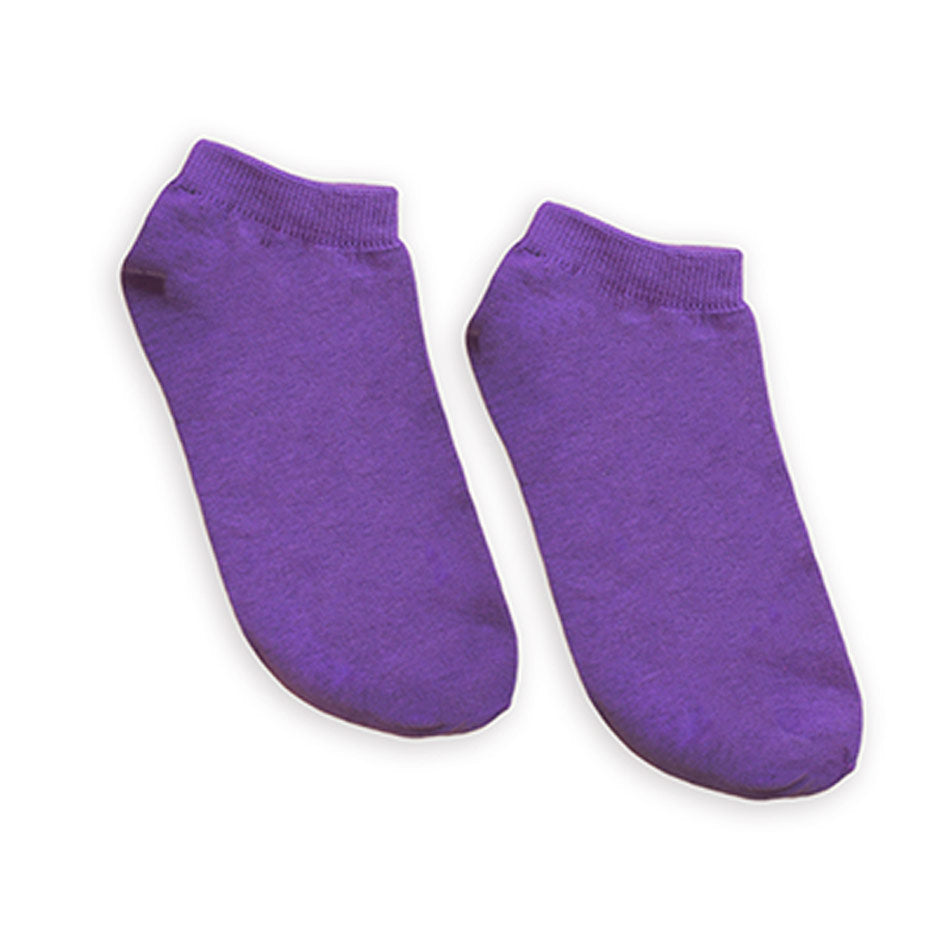 No Show In Purple Socks