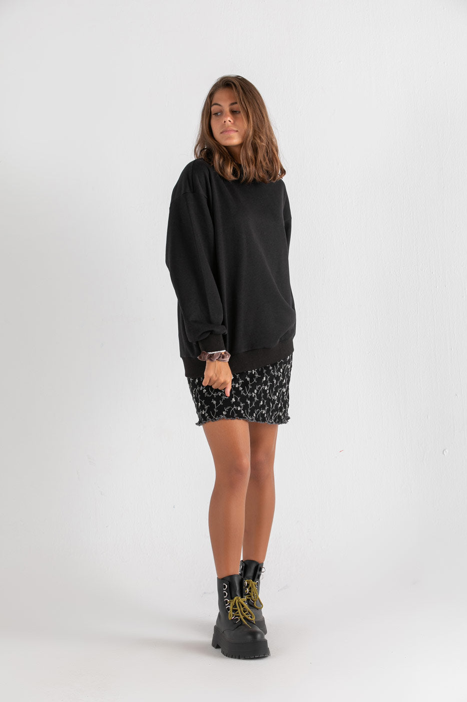 Crewneck Sweatshirt in Black