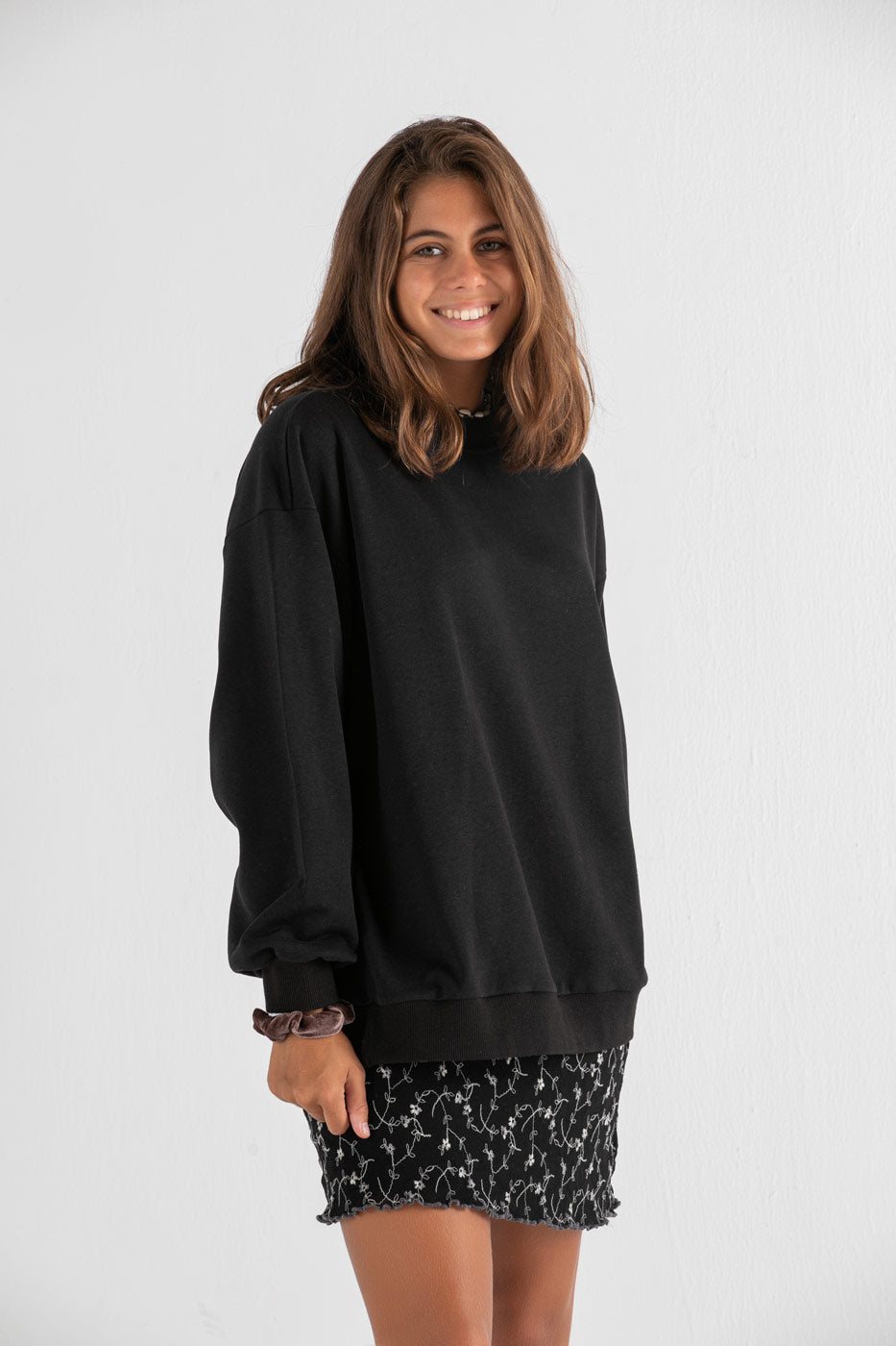Crewneck Sweatshirt in Black