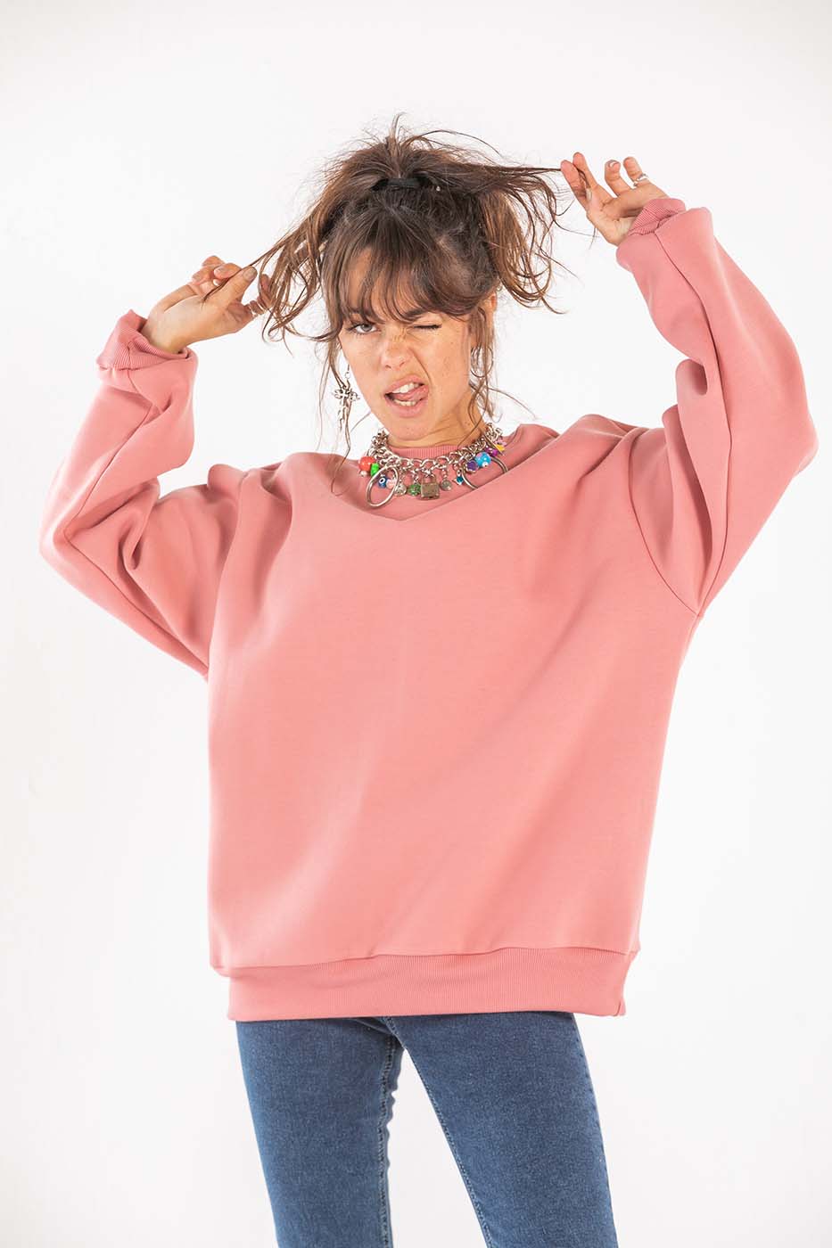 Rosé All Day Crewneck