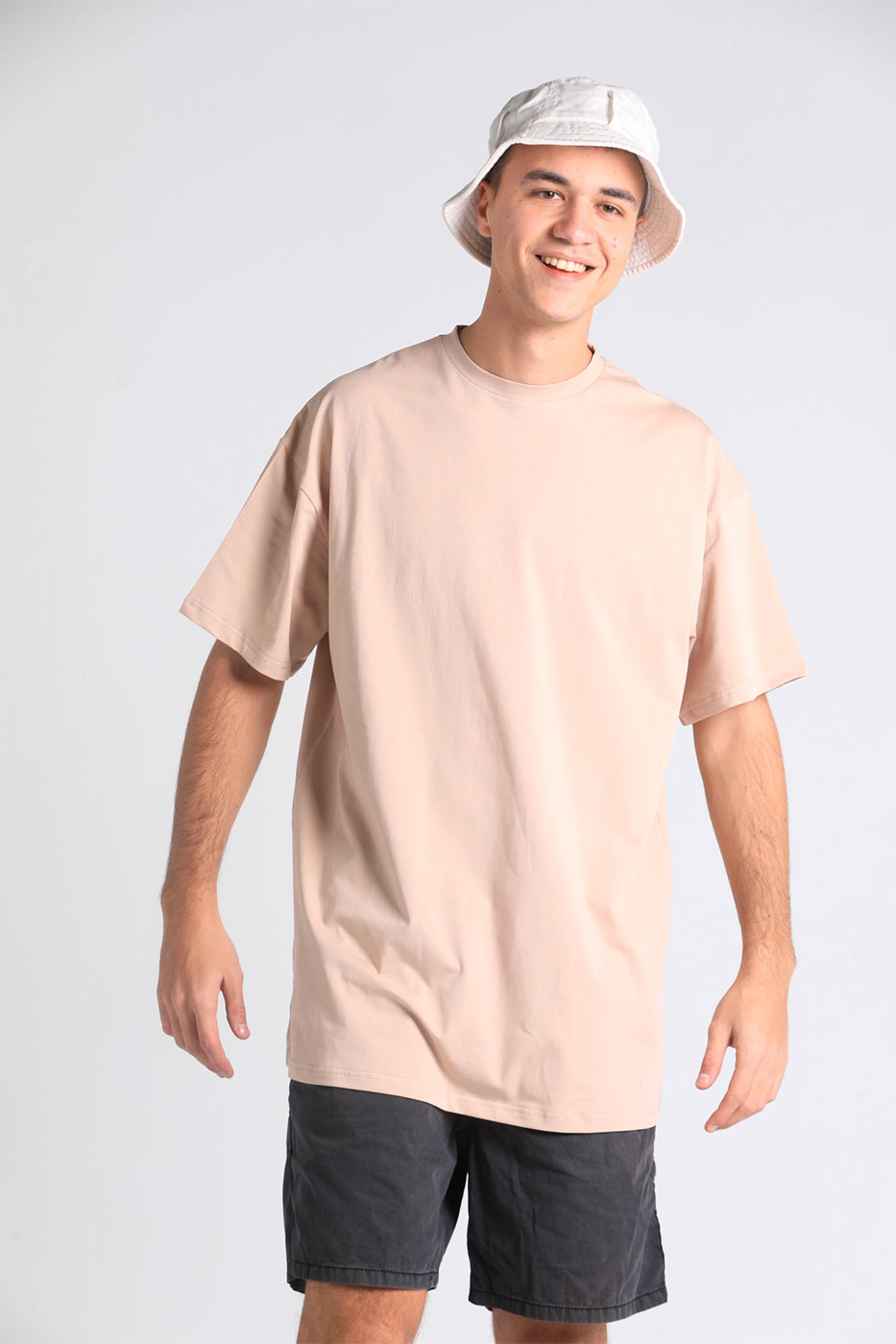 Loose Fit Classic T-Shirt In Beige