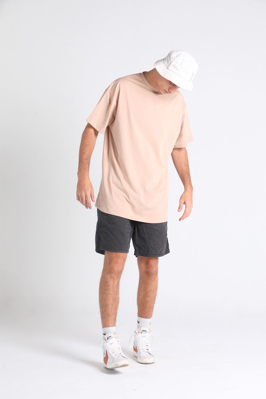 Loose Fit Classic T-Shirt In Beige