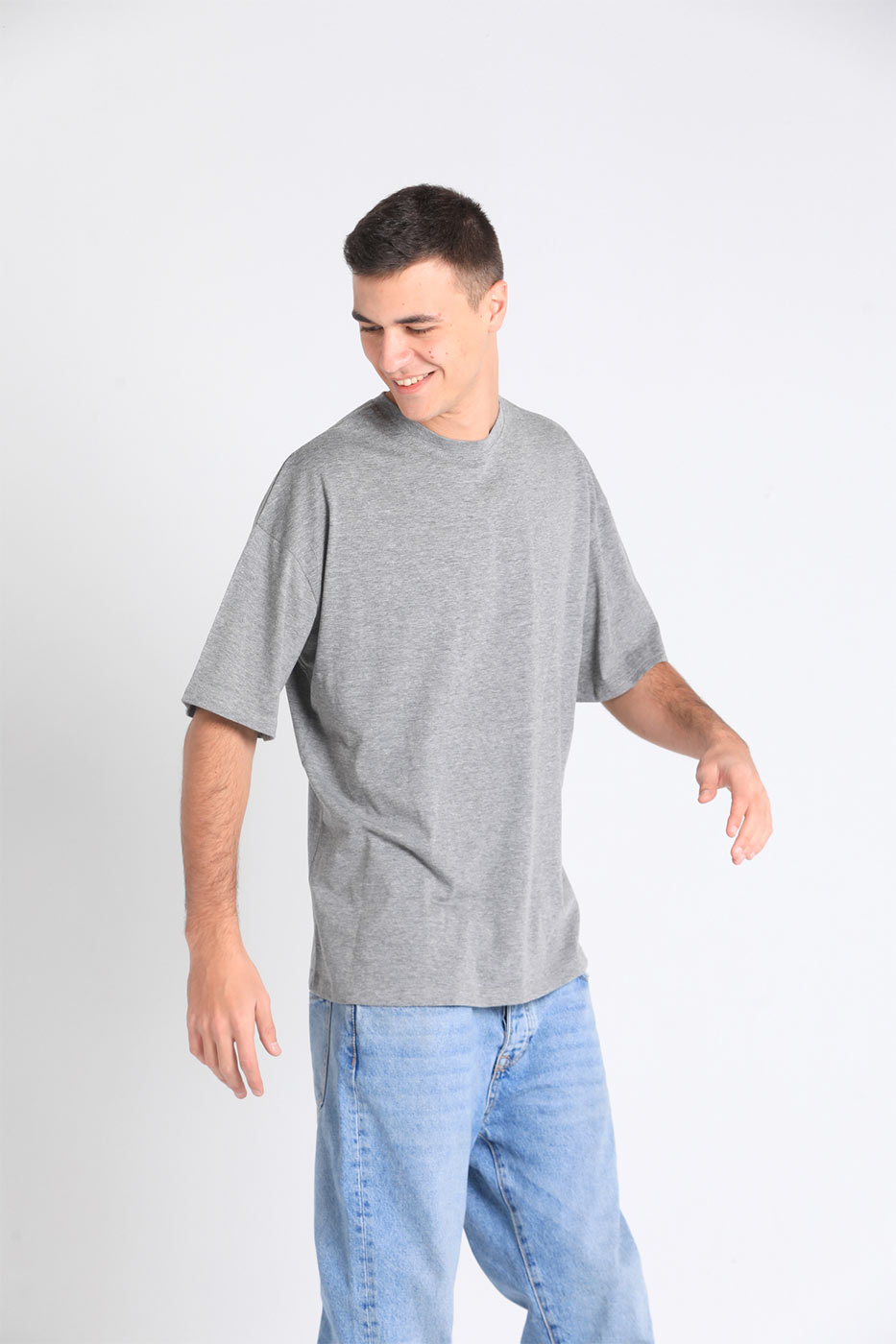 Loose Fit Classic T-Shirt In Grey