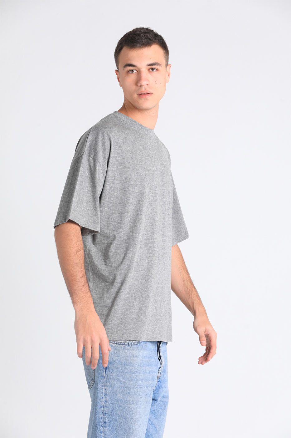 Loose Fit Classic T-Shirt In Grey