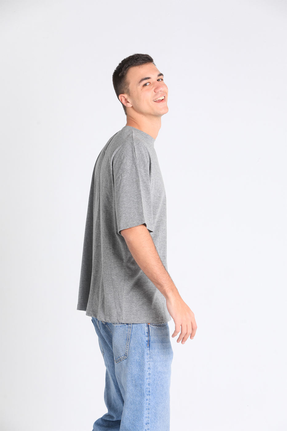 Loose Fit Classic T-Shirt In Grey