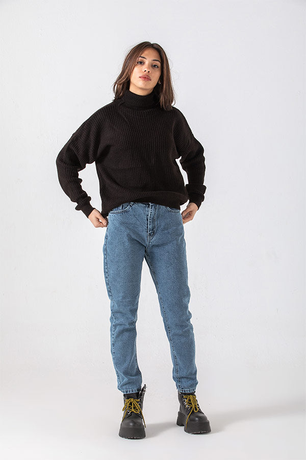 Mid Waist Jeans