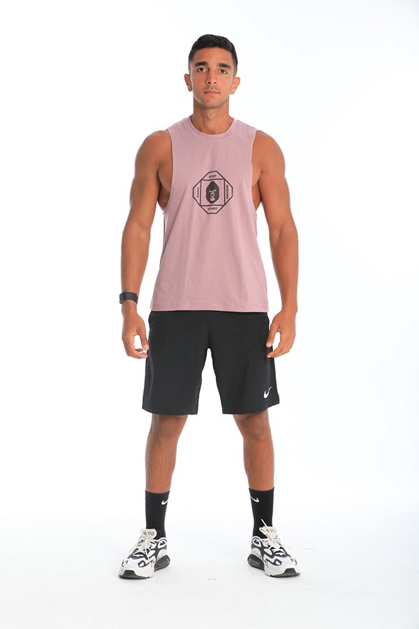 Open tank top in light purple
