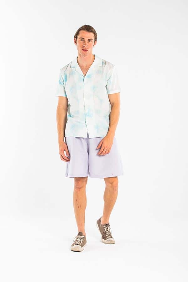 Cozy Pocket Shorts In Light Purple