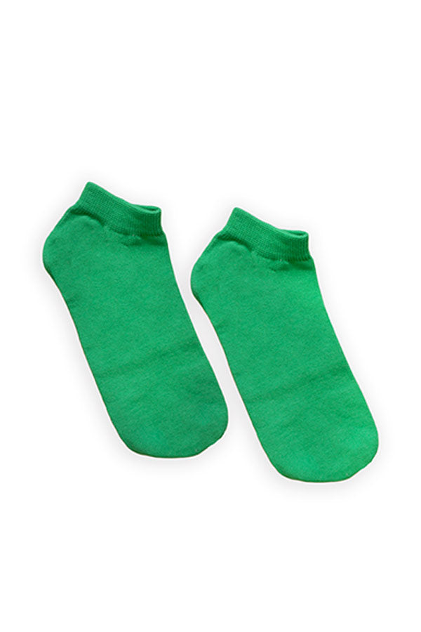 No Show In Green Socks