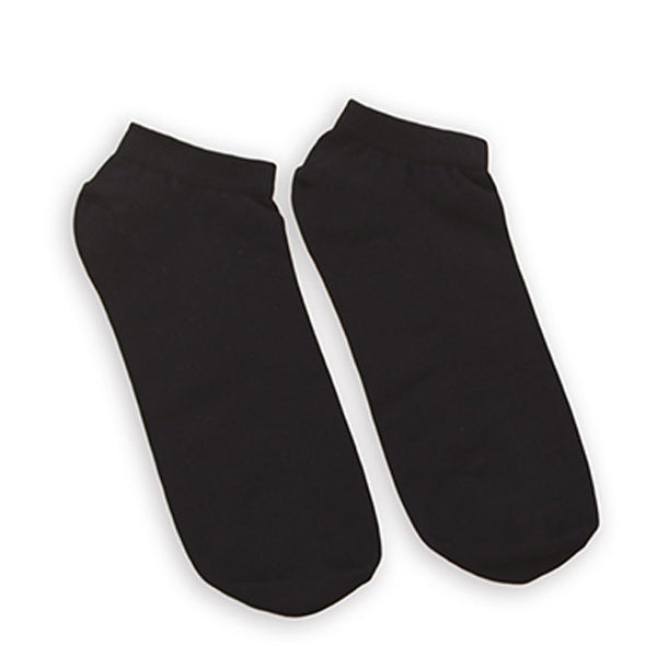 No Show In Black Socks
