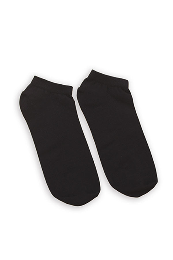 No Show In Black Socks