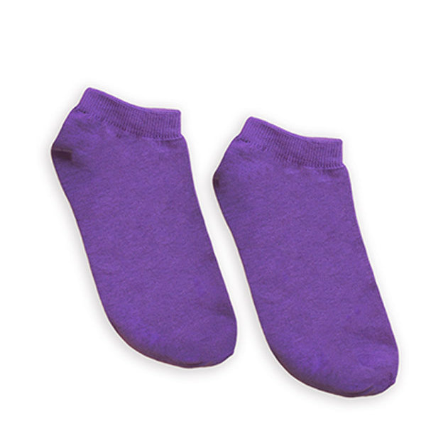 No Show In Purple Socks