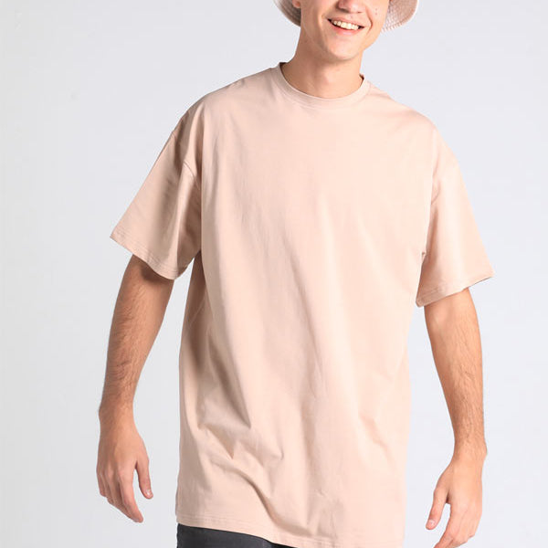 Loose Fit Classic T-Shirt In Beige