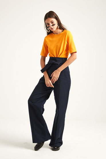 Tie Waist Eyelet Trouser – Karen Millen thumbnail