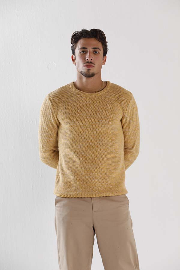 Blend Crewneck Sweater In Yellow thumbnail