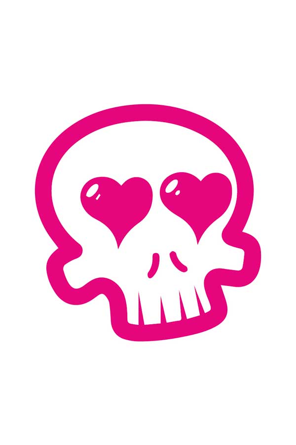 Pink Skull Sticker Order Now From Dresscode In Egypt