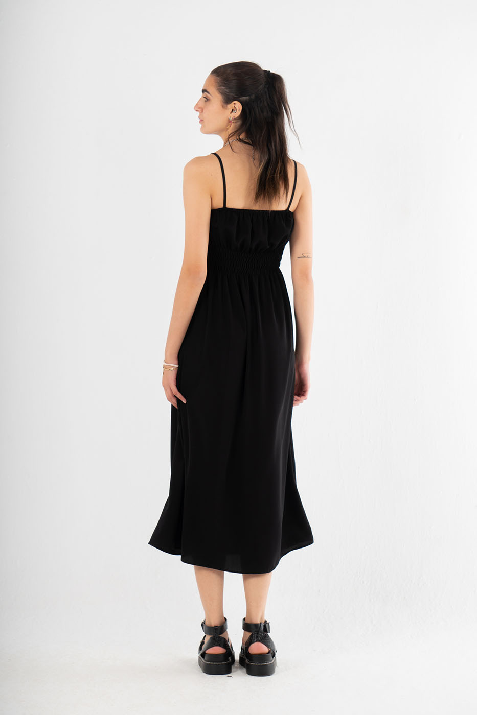 Strap Midi Summer Dress In Black From Dresscode in Egypt